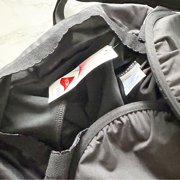 Lands' End DDD-Cup Black Tummy Control Wrap Tankini Swim Top Women’s Size 18 - Picture 10 of 10